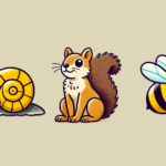snail squirrel bee adhd emotions mindset